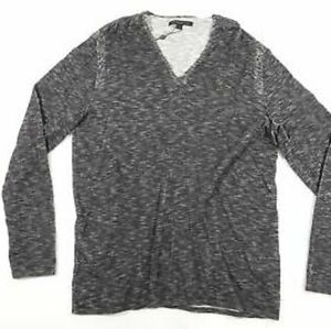 John Varvatos Star USA V-Neck Cotton Knit Sweater Size S